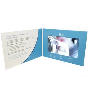 Customized Video In Folder Digital LCD 2.4 Inch With Rechargeable Lithium