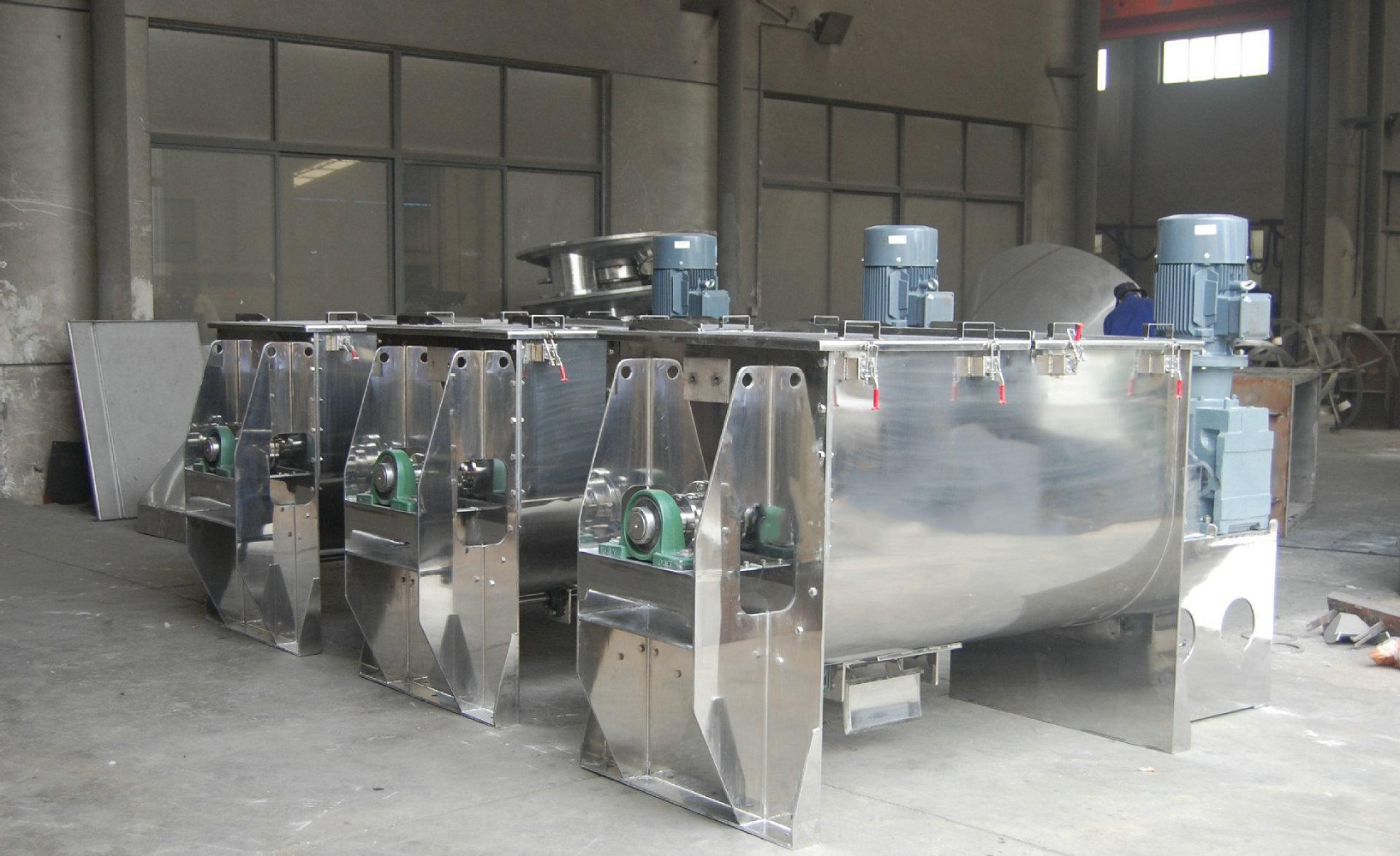 10L/Batch Horizontal Powder Ribbon Mixer Machine Mirror Polishing