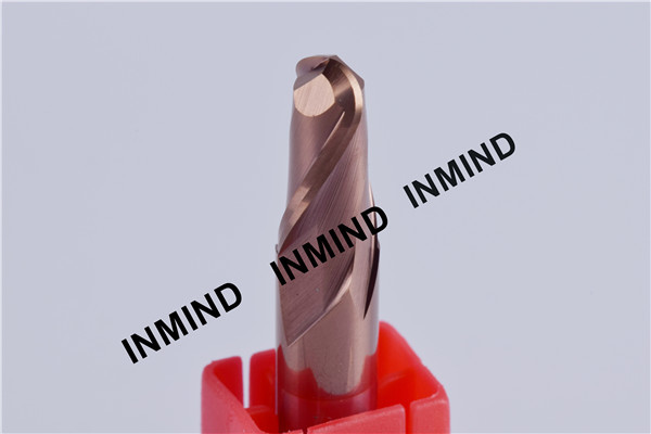 R4.0 8mm Ball Nose End Mill HRC55 TiSiN Coating , from 8 to 16mm , Ultra Fine Grain Size , High Precision