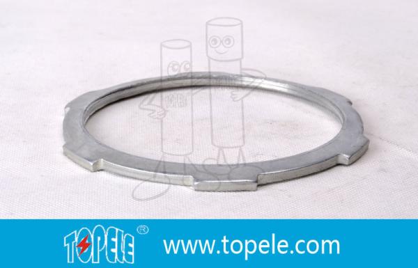 ISO Standard Zinc Conduit Locknut Conduit Electrical Fittings For Rigid / IMC /