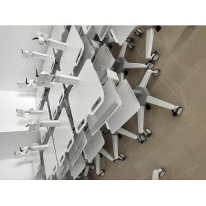 Adjustable Height Desk Computer Workstation Trolley Integrated moving trolley