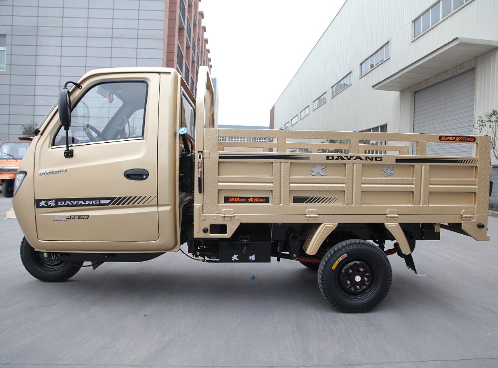 Motorized Tricycle 300CC Carga Triciclo Cargo Red Driving Type Motorized Closed 250cc