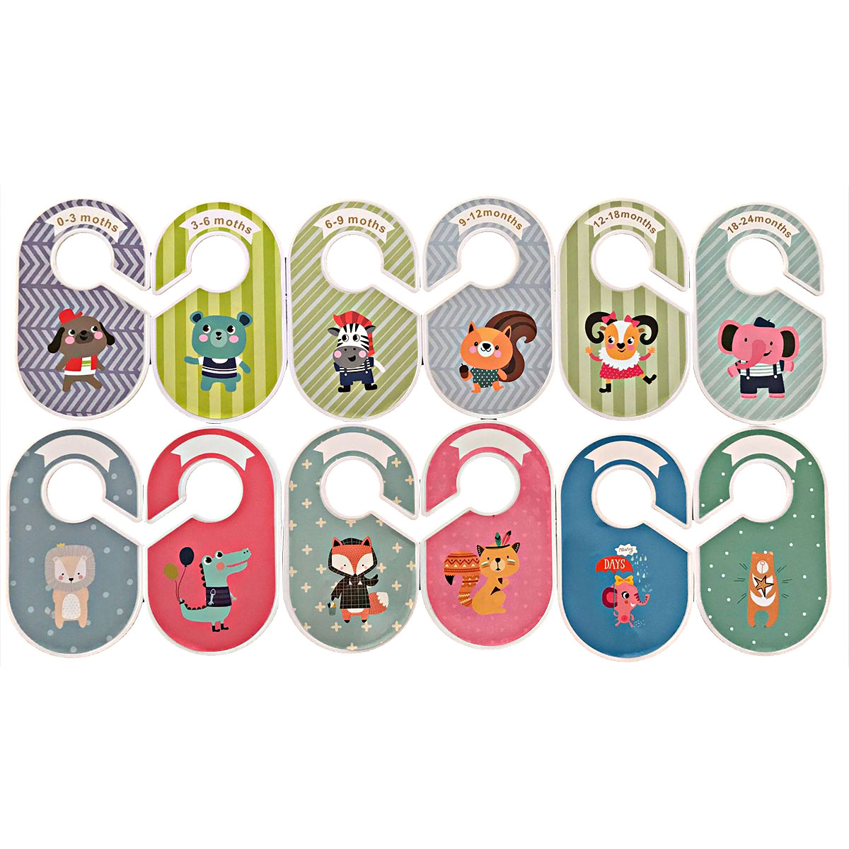 Wooden baby closet divider -Clothing Size Dividers for Closet or Retail Store, Hanger Dividers 12 Pieces Custom design accept
