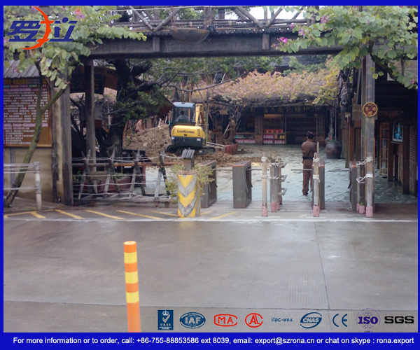 304 Stainless Steel Tripod Turnstile Gate with Biometric Recognition System