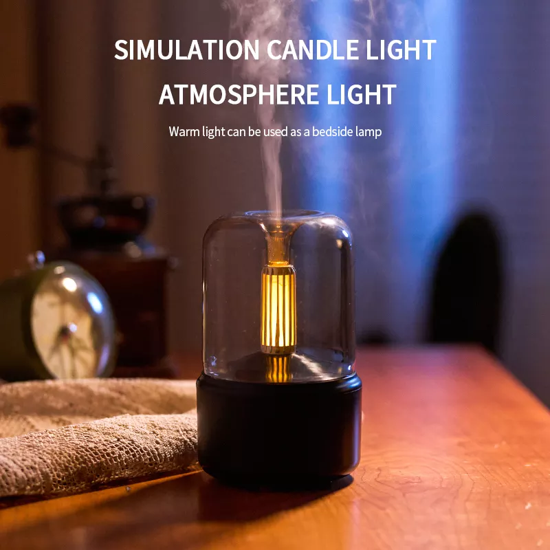 Mist Nebulizer Humidification Aromatherapy Diffuser Mini Portable Air Humidifier Diffuser With Atmosphere Light