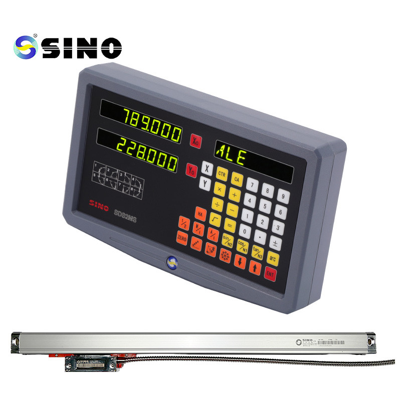SINO SDS2MS 2 Axia DRO Digital Readout With Linear Encoder For Lathe Milling Machine