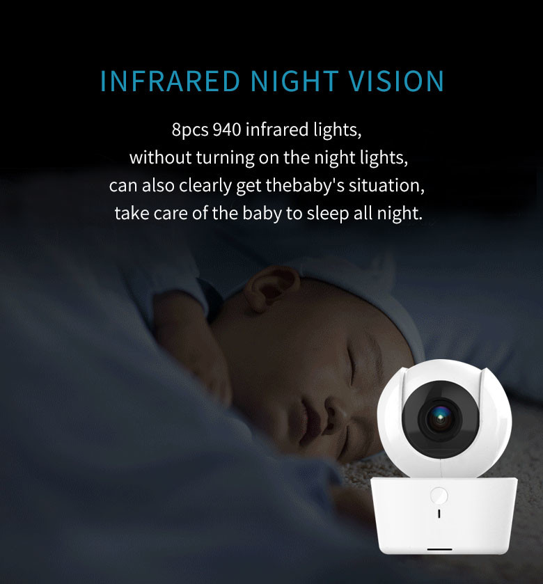 300m Outdoor 720P Baby Monitor Wifi Wireless Pet Camera Distance Alarm Setting