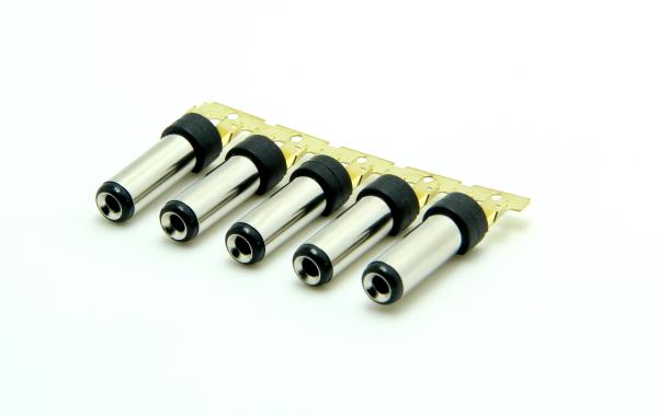 Crimping Barrel Type 10A 12V 5.5 * 2.5 Mm Wire 18 AWG - 26 AWG Male DC Power