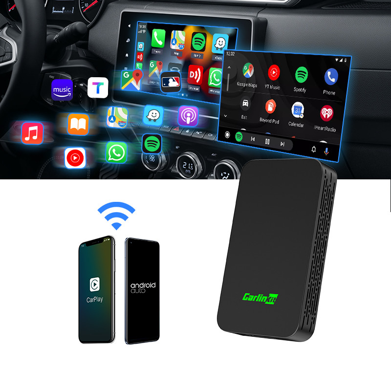 Car Connection 2 In 1 Android Auto Carplay Wired To Wireless Adapter Dongle 2air