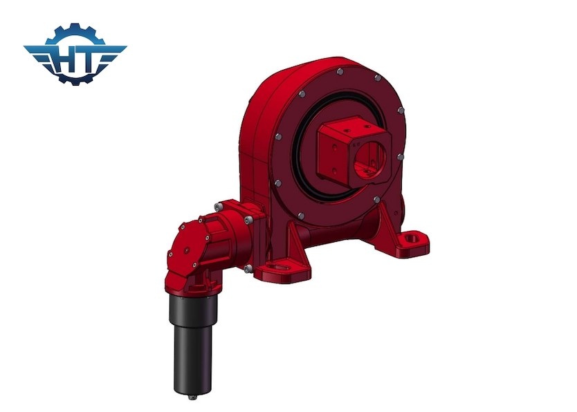 Single Axis Worm Gear Slewing Drive For 24vdc Electrical Motor Tracking System