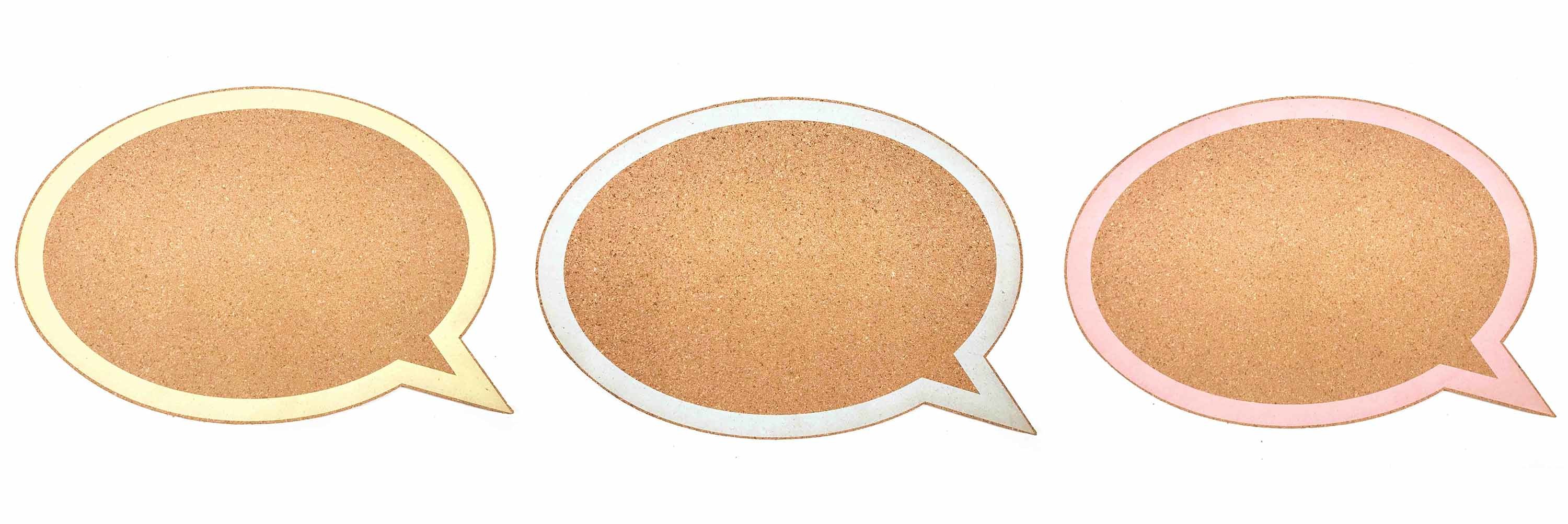 Decorative Speech Bubble Cork Board For Memo Eco Durable
