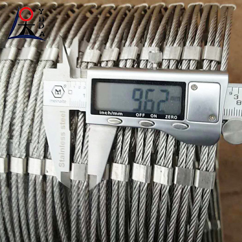 High Altitude Anti Falling Cableway Slope Protection Net Stainless Steel Wire Rope Mesh