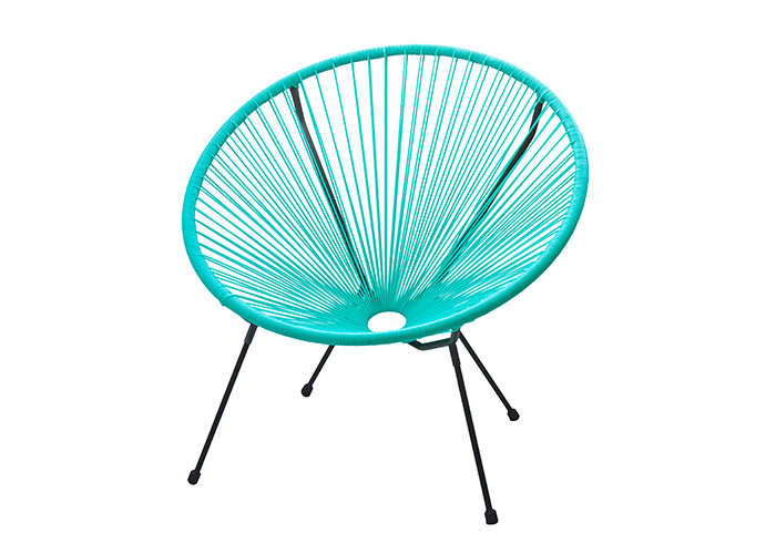 High Density Weaving Garden Rattan Chair , Stackable Rattan Patio Chairs