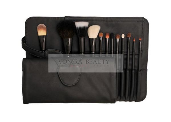 Basic 12PCS Cosmetic Makeup Brush Set Premium Natural Animal & Synthetic Hair