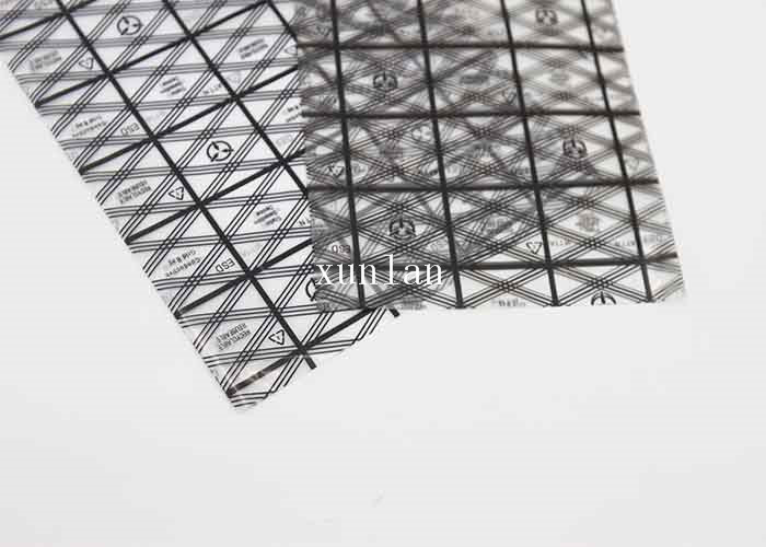 Copperplate Printing Conductive Grid Bag , PC Boards Static Dissipative Bag
