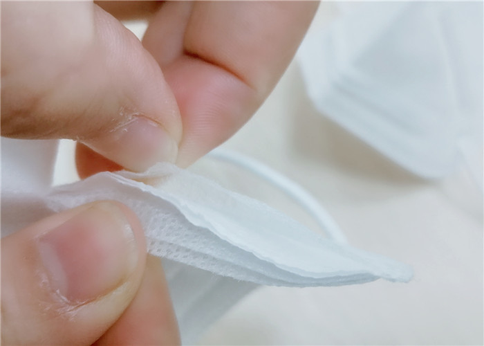Breathable KN95 Disposable Non Woven Face Mask , Hygiene Face Mask 3D Cup Shape