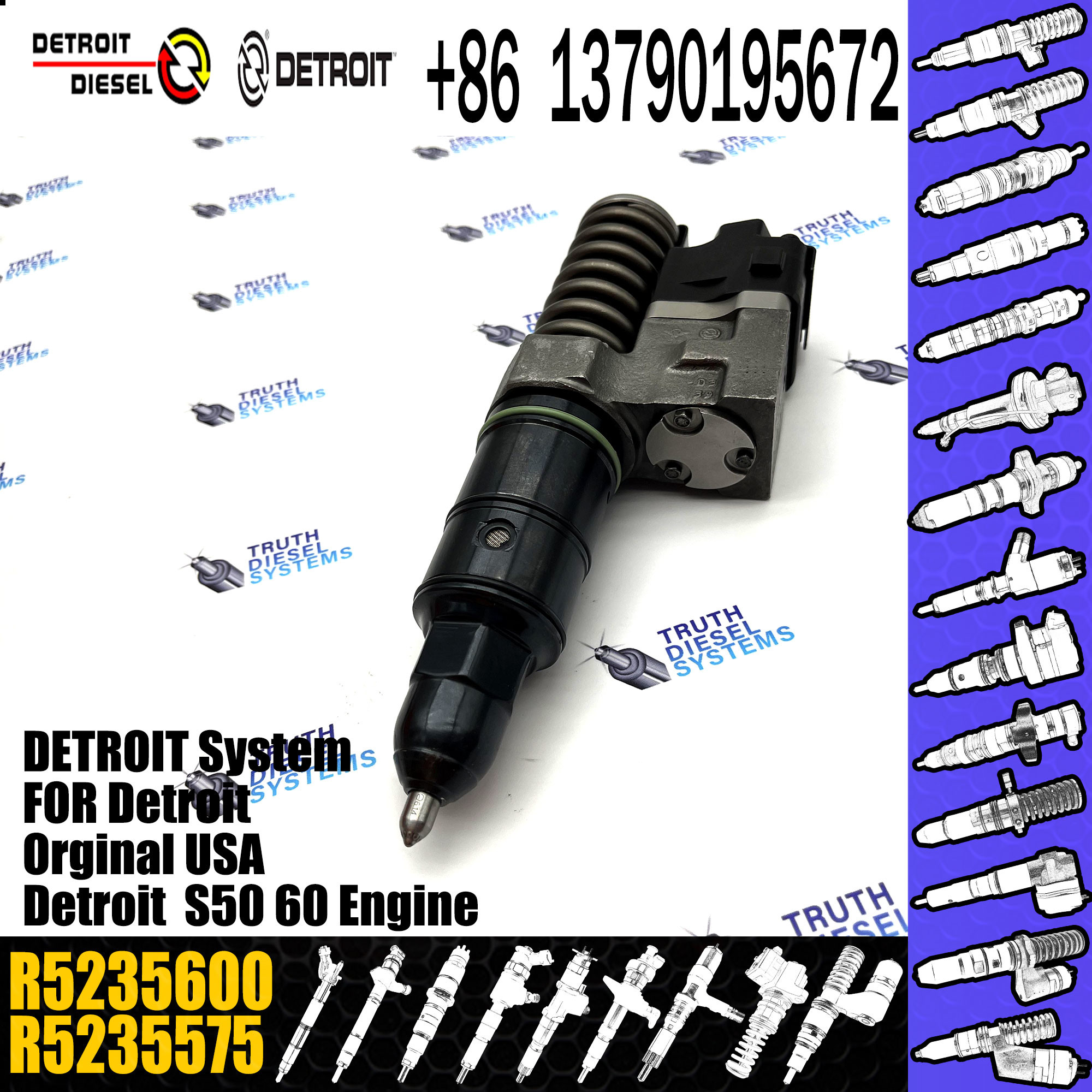 Detroit Fuel Injector Assembly 5235580 R5235580 5235600 R5235600 More