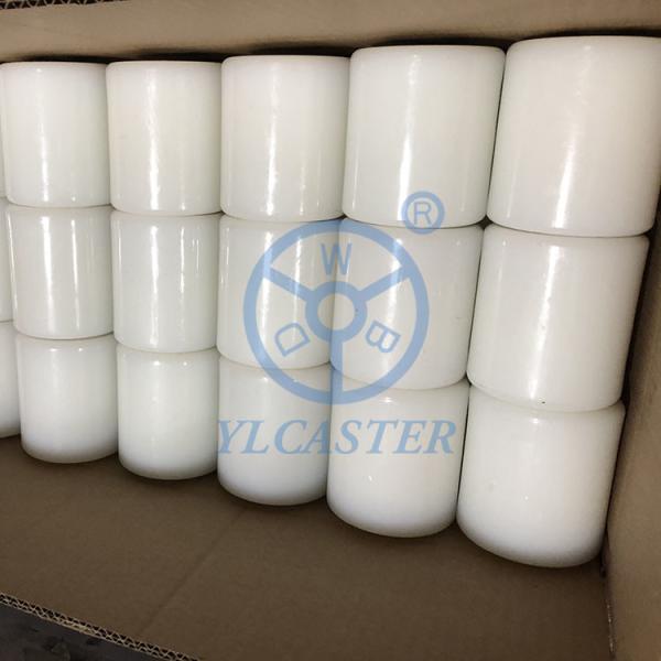 80x70mm Nylon Pallet Truck Wheels 600KG White Pallet Jack Loaded Wheels With