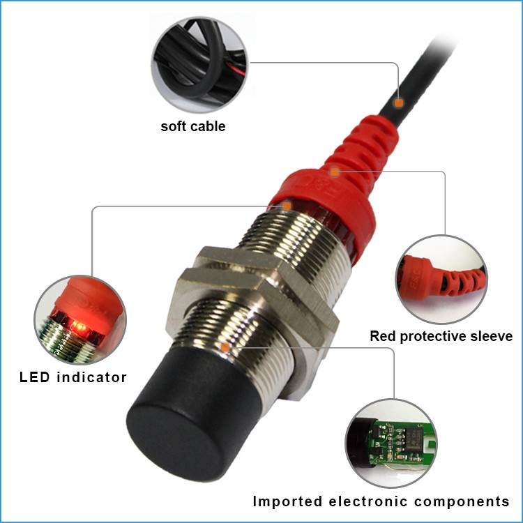 M18 8mm Sensing Inductive Proximity Sensor 3 Wire 12V Non-Flush Inductive Switch.jpg