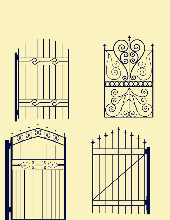 spear top pickets steel fence