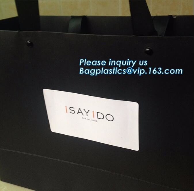 Flower carrier bag with different color customized pot plants kraft paper bag with handle,stamping logo fancy paper flow