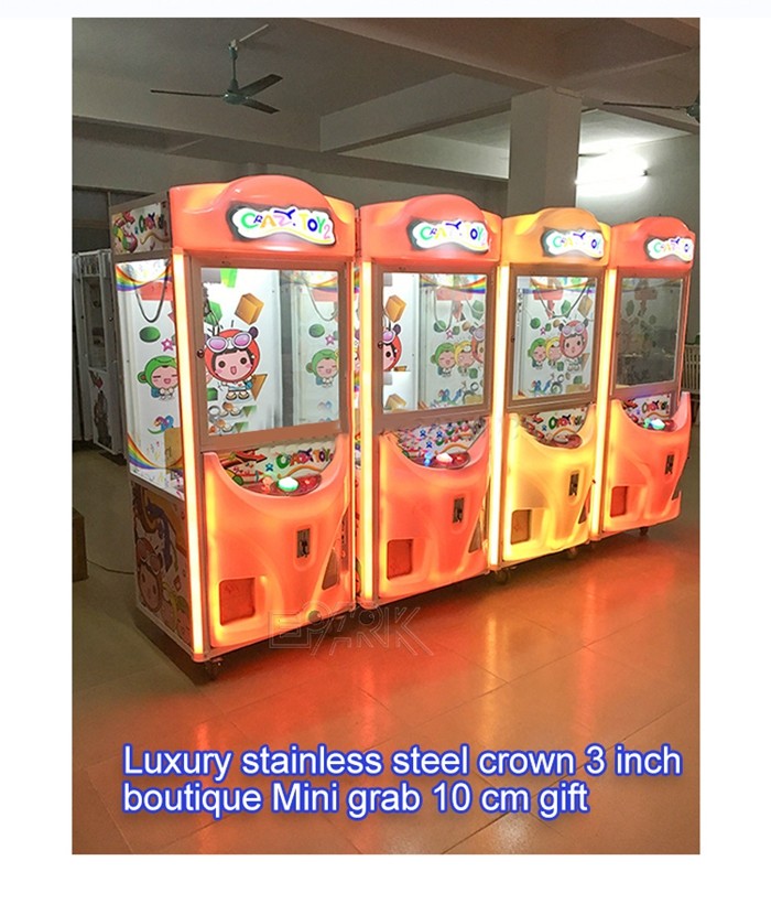 Amusement Park Coin Operated Crazy Toy 2 Doll Claw Machine Crane Machine