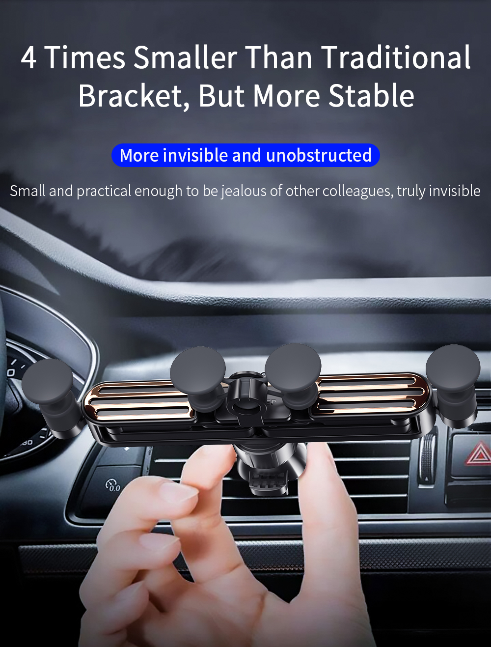 Essager 360 Rotation Gravity Mobile Stand for Car Easy Operation Stable Car Stand