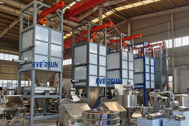 Explosion Proof Bulk Bag Unloading System Dust Free Ton Bag Unpacking Machine