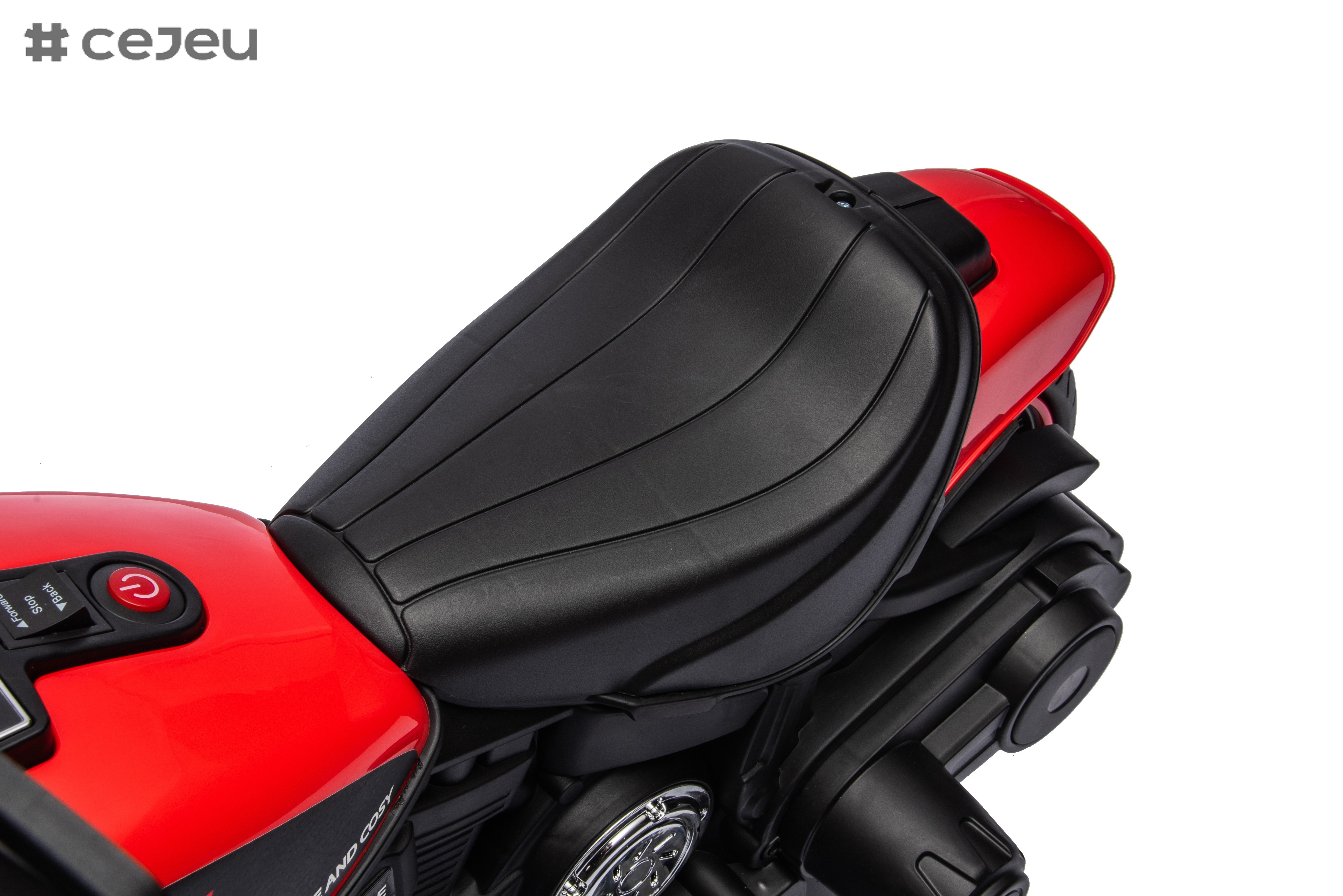 Electric Kids Motorcycle Toy, Music & Lights, Hand Acceleration & Foot Brake, 6V4.5AH