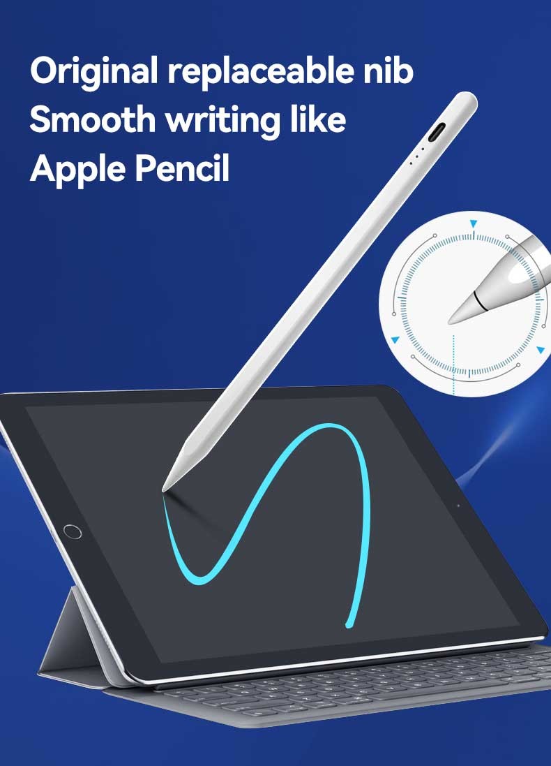 165*9mm Tablet Stylus Pencil Automatic Shutdown With Painted Aluminum Pen Body