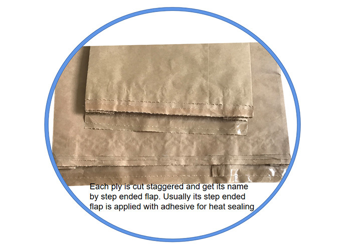 Industrial Packaging Pinch Bottom Paper Bag For Potato Starch Milk Powder