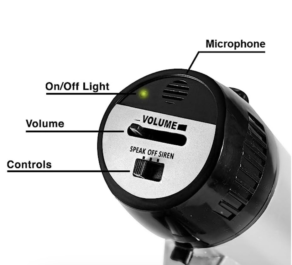 Portable Lithium Military Megaphone 50W 0.3KM Range Volume Control