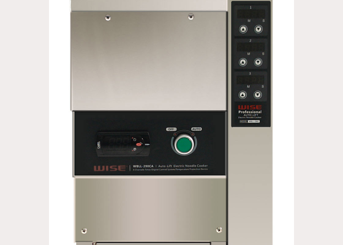 3 Baskets Commercial Kitchen Equipments , Electric Noodle & Pasta Cooker Dumplings Boiler Standing Type