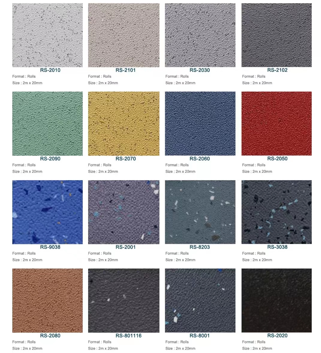 Anti Termite PVC Vinyl Flooring Commercial Non Slip Vinyl Flooring 2mm-3mm Thick