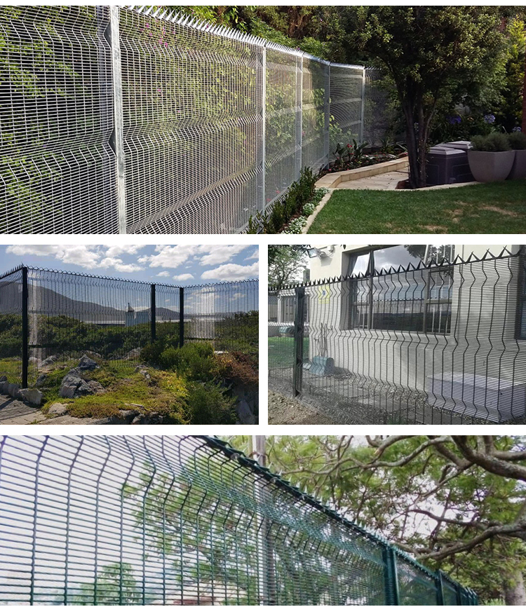 1.8*2.4m High Security Anti-climb 358 Fence Powder Coated Clear Vu Fence