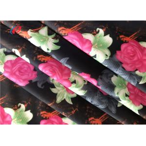 anti - microbial and UPF 50 Custom Printing Polyester Spandex Fabric for bikini