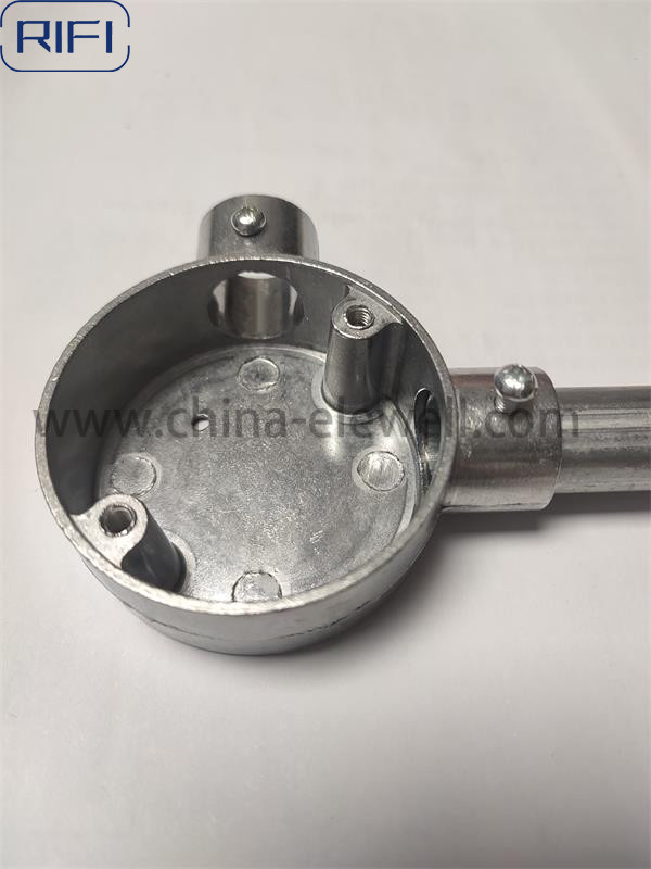 Electrical Metallic Tubing EMT Aluminum Junction Box 1 Way With Cover
