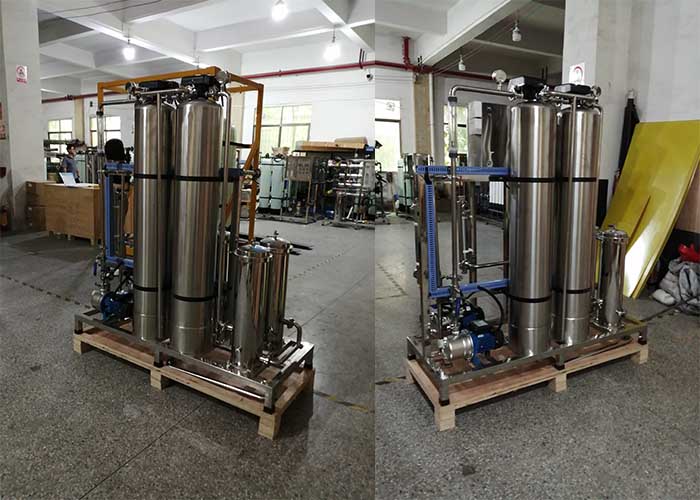 Water Treatment Accessories SS304 1000LPH Pretreatment Filter With Valve / Pump / Flow Meter