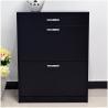 Buy cheap Three Door 12KG 80cm height Wood Shoe Organizer Cabinet from wholesalers