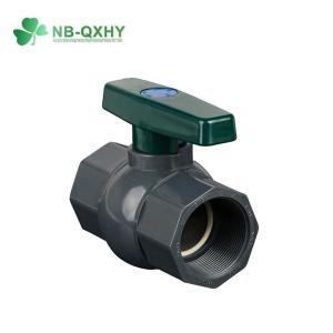 100% Pressure Testing Octagonal Ball Valve with Female Thread Connection Form QX