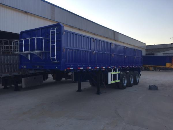 Dongfeng 3 Axle Side Wall Semi Trailer / Cargo Semi Trailer With Capacity 50T