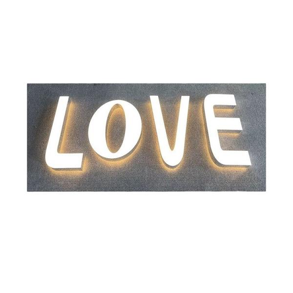 3D Signage Company Background Wall Wedding Decoration 3D LED Advertising Light