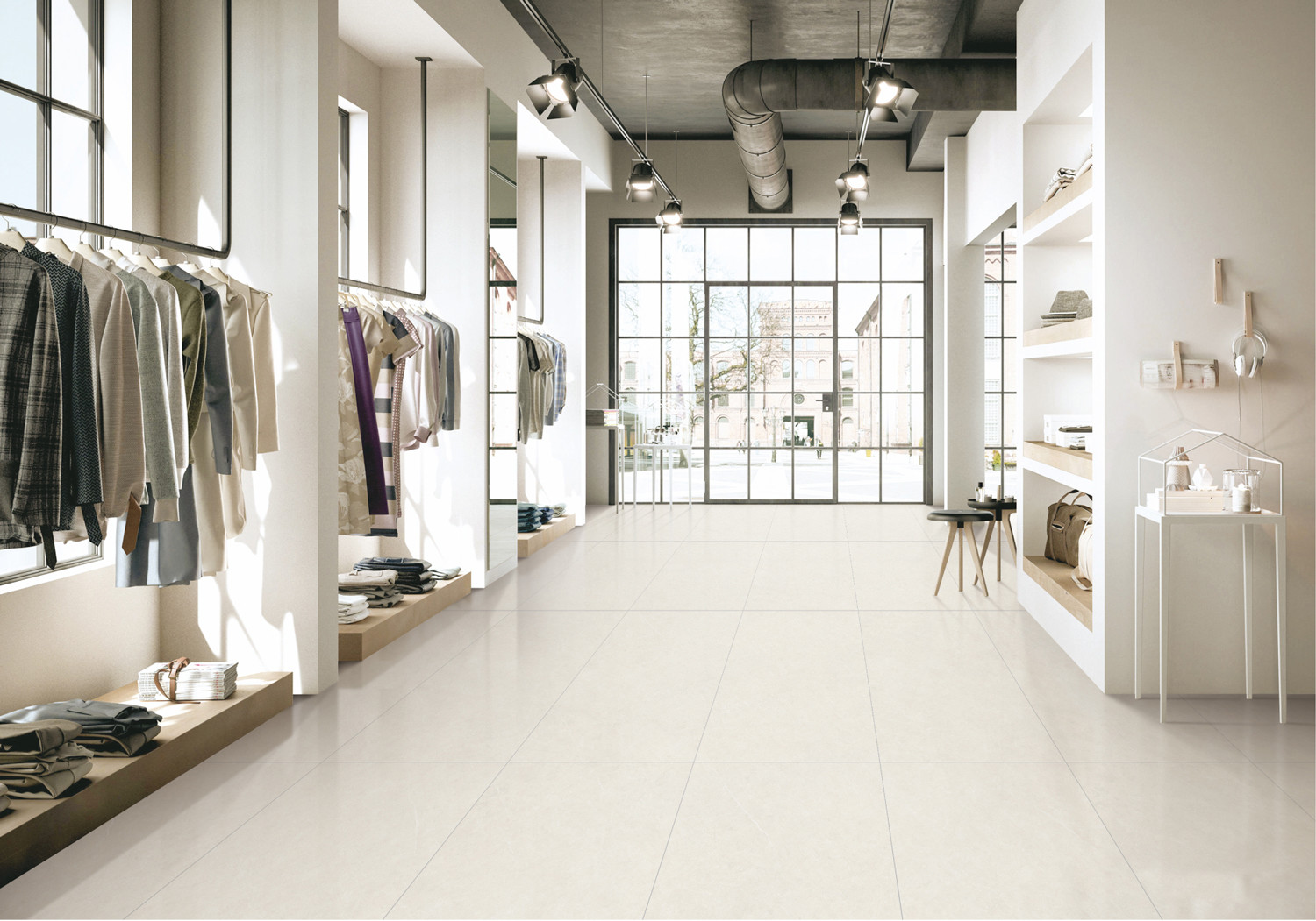 Interior Wall Non-Slip Baby Face Porcelain Tile 600x1200mm Beige Rectangle Tiles For House Design