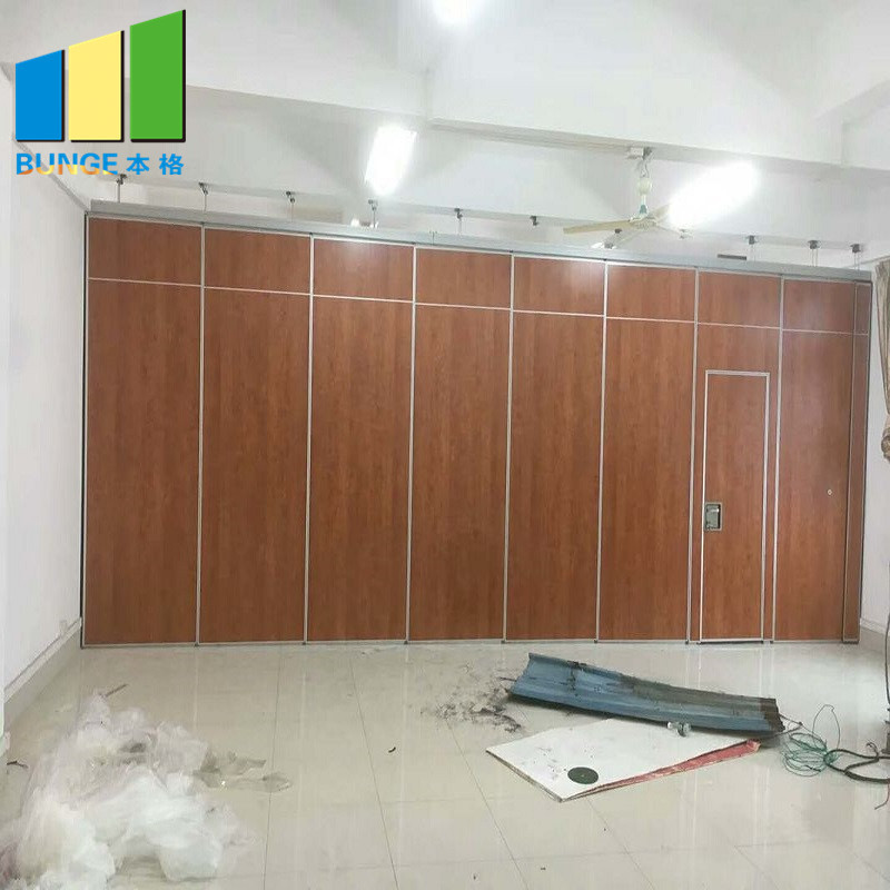 Hanging Operable Wooden Movable Sound Proof Partitions For Hotel