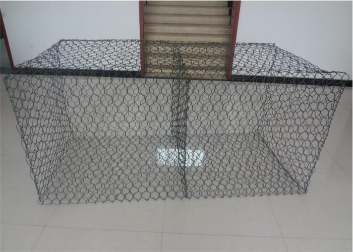 Zinc Coated Metal Stone Cage Box Gabion basket 60*80mm For Retaining Wall