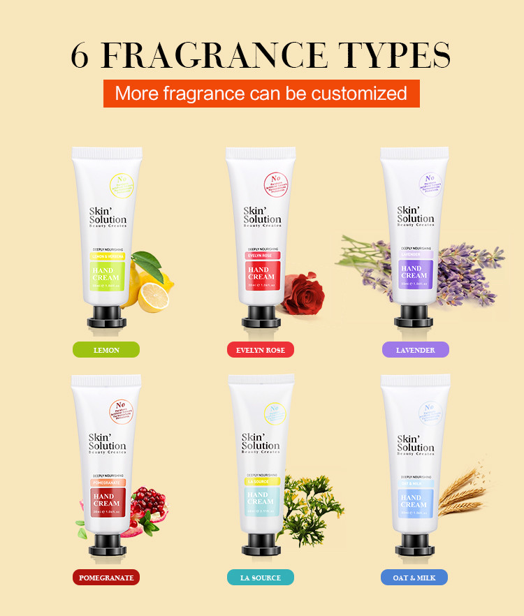 Personal Care Hydrating Hand Cream , Hand Care Tubes Moisturizing Hand Lotion
