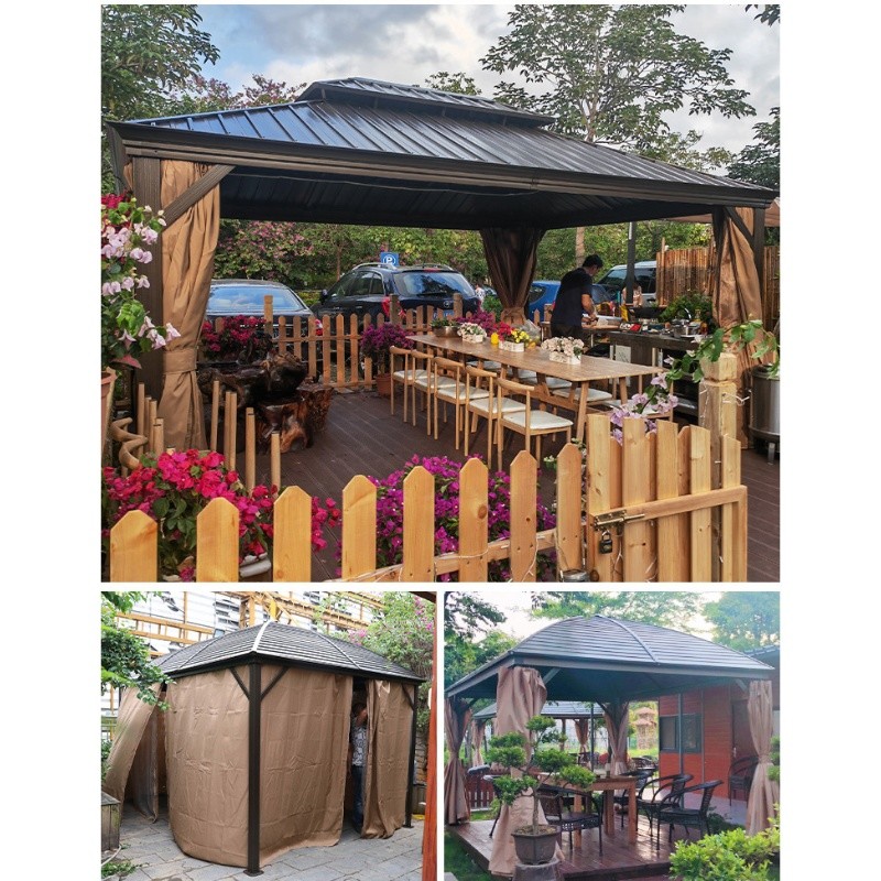 Premium Metal Gazebo with Steel Roof: Elevate Your Outdoor Living