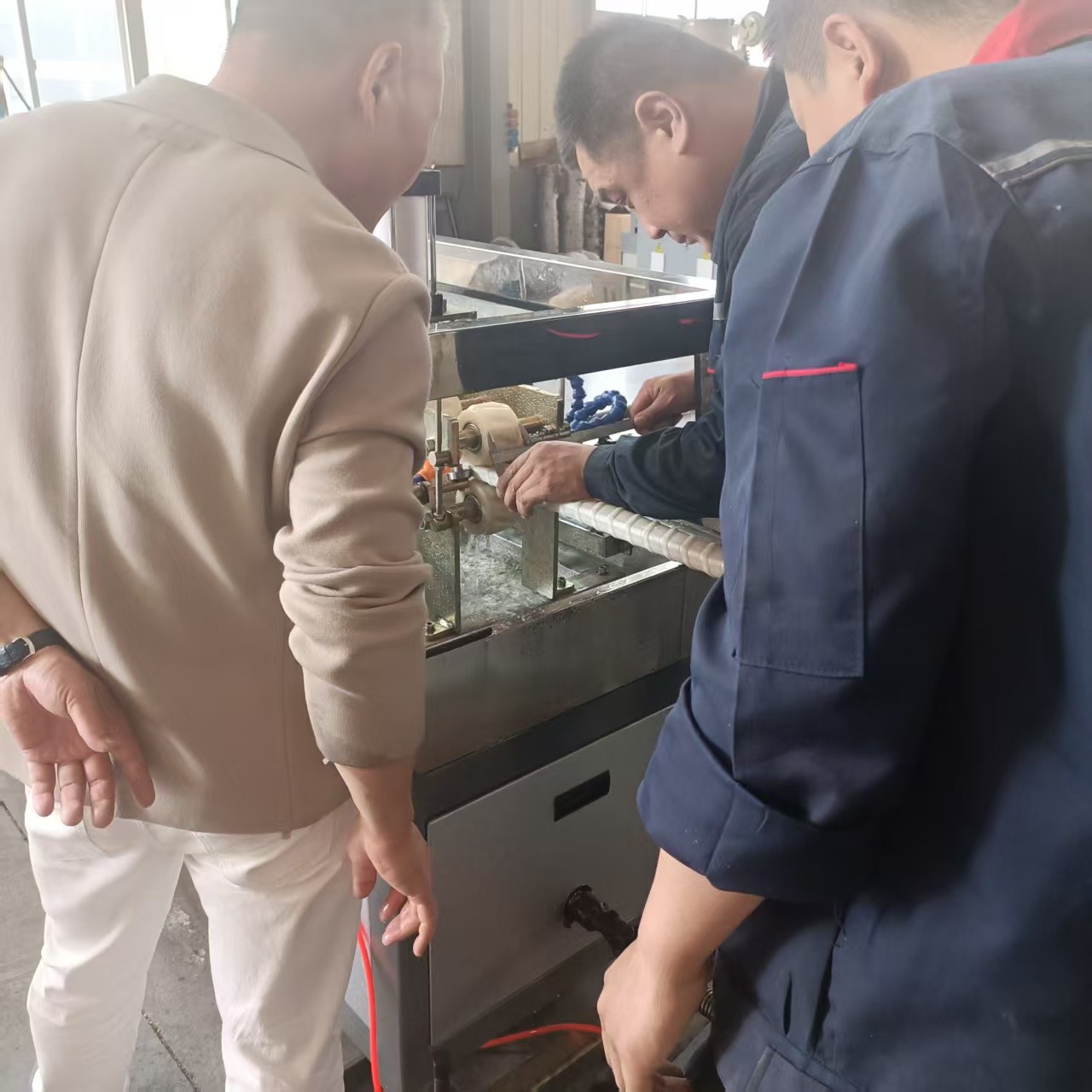 ABB Frequency Inverter Single Wall Corrugated Pipe Machine for 12-50mm Produced Pipe Diameter