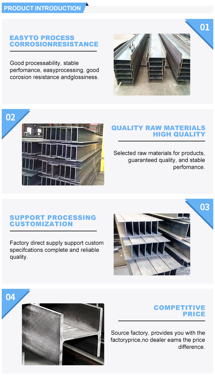 Q235B Q345B Q420C Q460C SS400 Hot Rolled H Beam 125*125mm with Invoicing by Theoretical Weight and Various Specifications