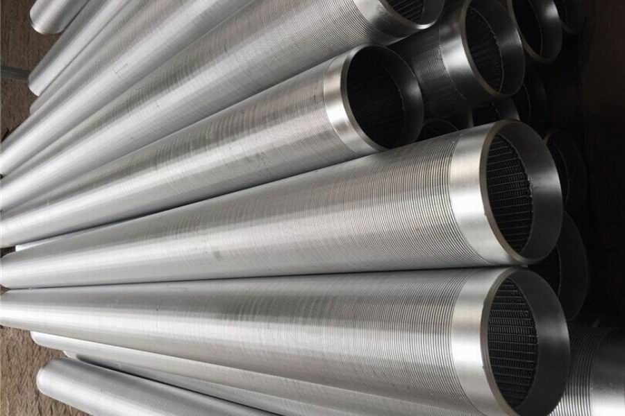 V Shaped 219mm Wedge Wire Screen Pipe All Welded 304 Stainless Steel Round Tubing